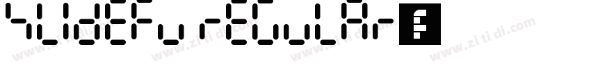 slidefu regular字体字体转换